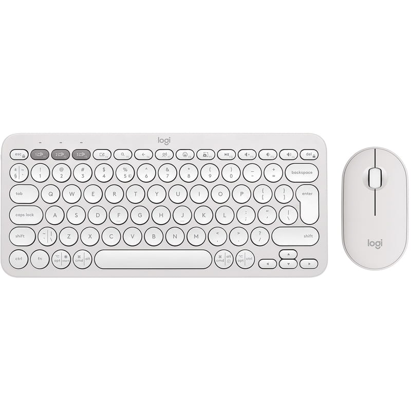 Комплект (клавиатура, мышь) беспроводной Logitech Pebble 2 Combo White (920-012240)