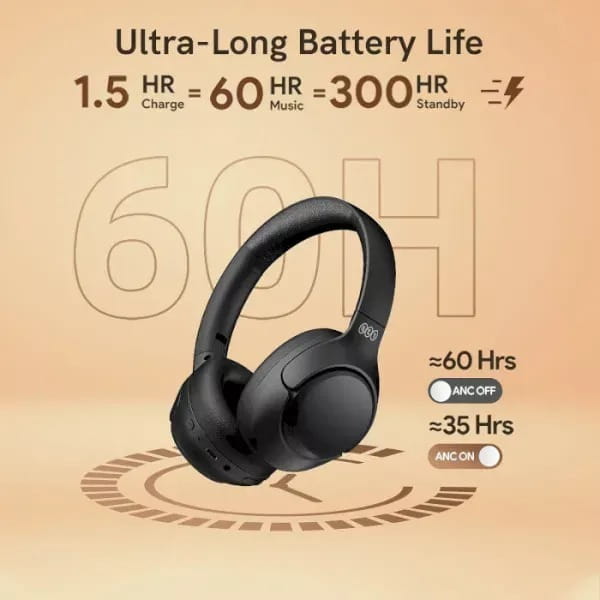 Bluetooth-гарнитура QCY H3 Midnight Black 2024