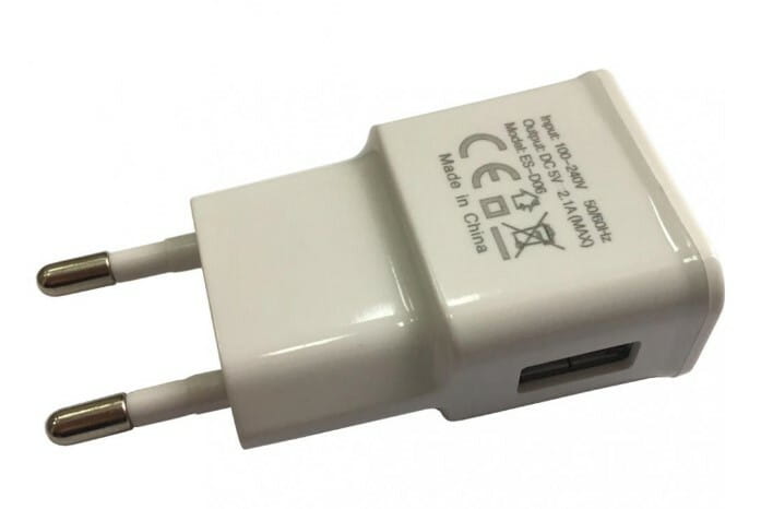Зарядний пристрій Atcom ES-D06 (1USBх2.1A) White (AT14903)