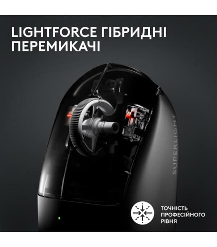 Мишка бездротова Logitech G Pro X Superlight 2 Black (910-006630)