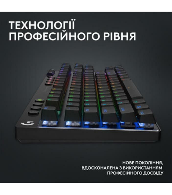Клавиатура Logitech G PRO X TKL Lightspeed Black Tactile (920-012136)