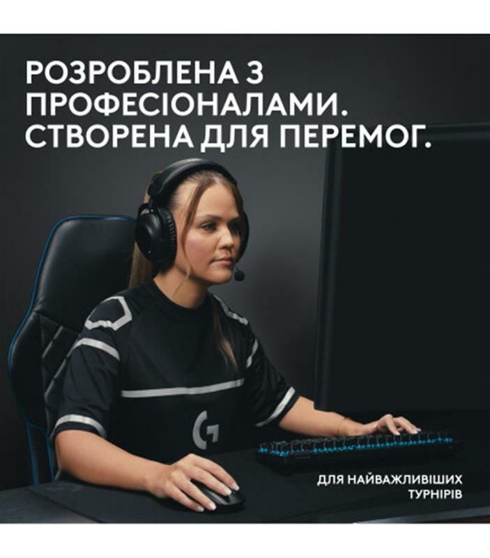 Клавiатура бездротова Logitech G PRO X TKL Lightspeed White Tactile (920-012148)
