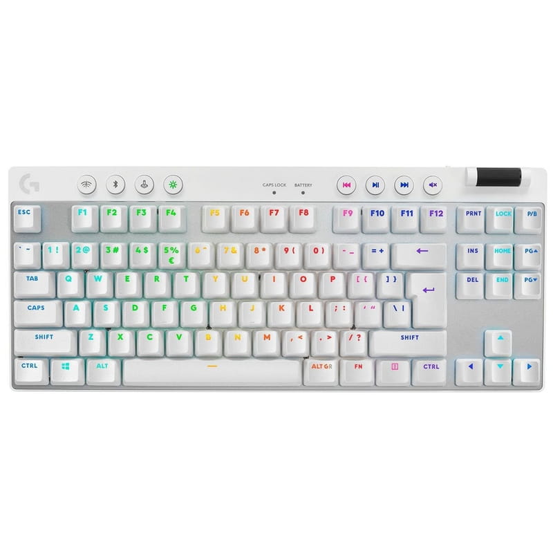 Клавiатура Logitech G PRO X TKL Lightspeed White Tactile (920-012148)