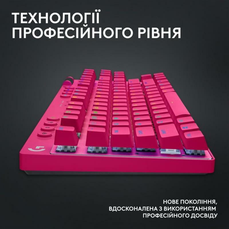 Клавиатура Logitech G PRO X TKL Lightspeed Magenta (920-012159)