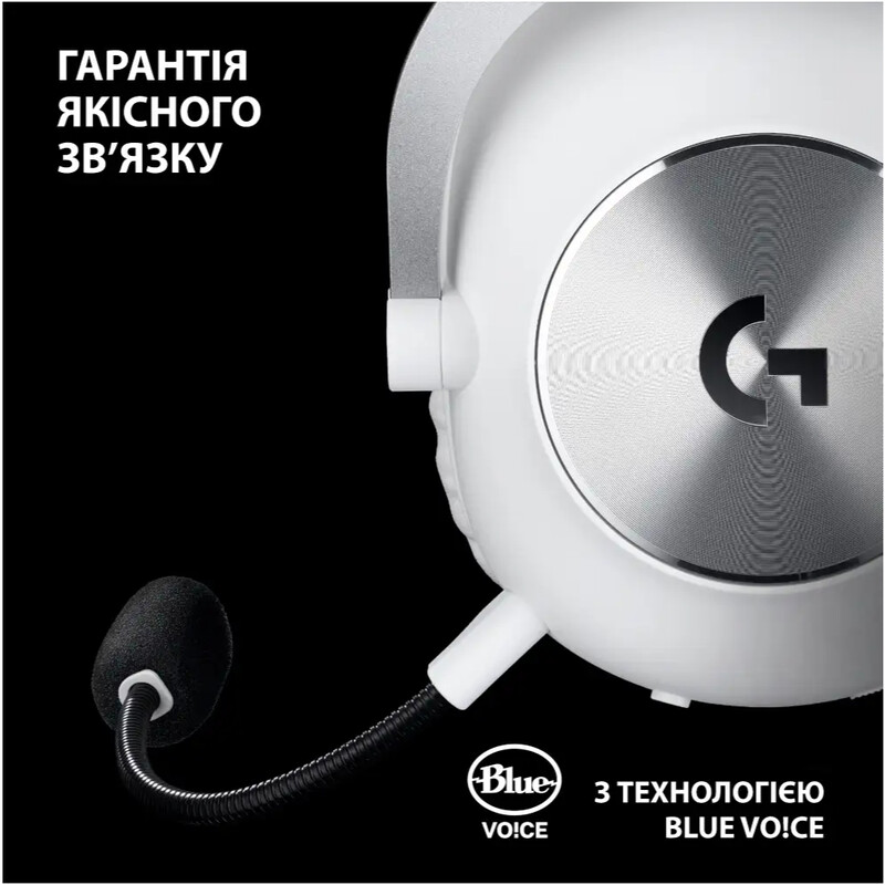 Гарнітура Logitech G Pro X2 Wireless LightSpeed White (981-001269)