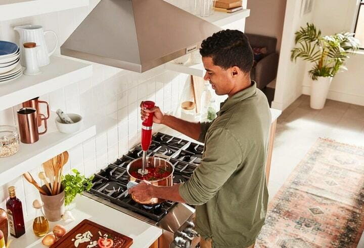 Блендер заглибний KitchenAid Cordless 5KHBBV53EER Red