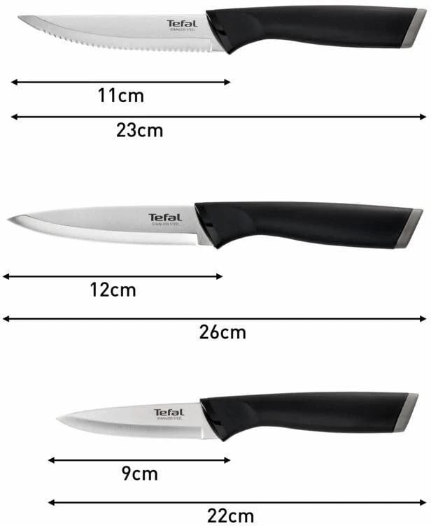 Набір ножів Tefal Essential 3 предмети (K2219455)