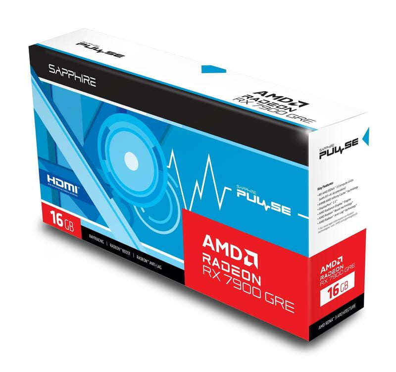 Відеокарта AMD Radeon RX 7900 GRE 16GB GDDR6 Pulse Gaming OC Sapphire (11325-04-20G)