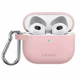 Чeхол Usams US-BH741 Silicon для Apple AirPods 3 Pink (BH741AP03)