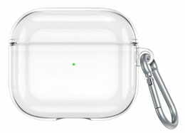Чeхол Usams US-BH740 Silicon для Apple AirPods 3 Transparent Black (BH740AP02)
