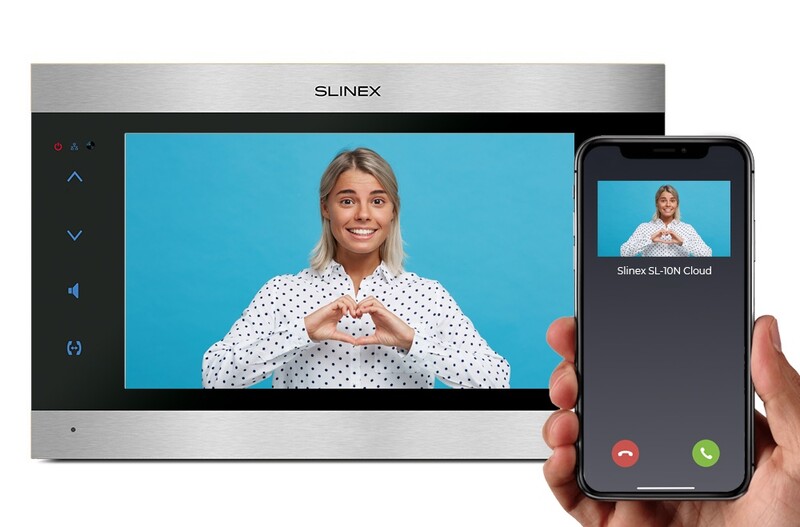 IP-відеодомофон Slinex SL-10N Cloud Silver/Black