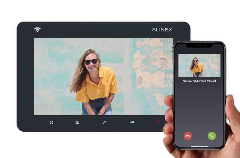 IP видеодомофон Slinex SM-07N Cloud grafit