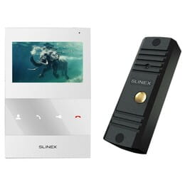 Комплект видеодомофона Slinex ML-16HD(Black)+SQ-04M(White)