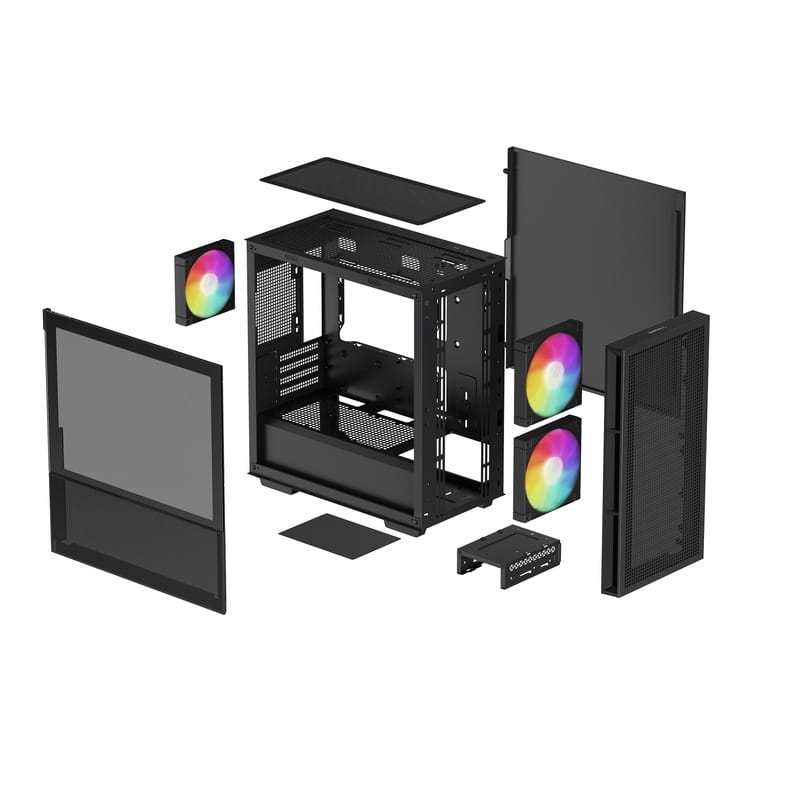 Корпус DeepCool CH360 Black (R-CH360-BKAPE3-G-1) без БП