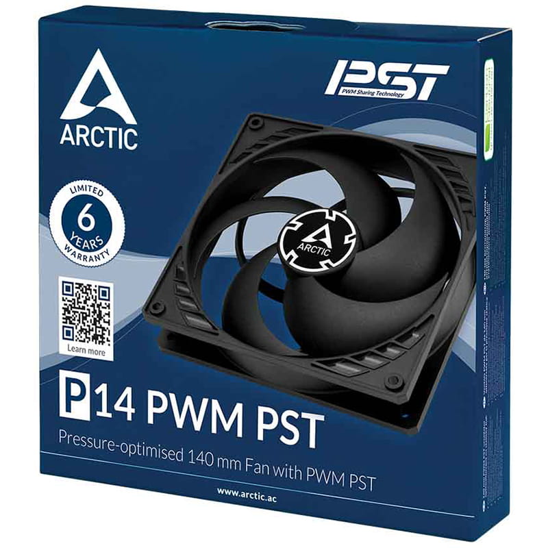 Вентилятор Arctic P14 PWM PST Black (ACFAN00125A)