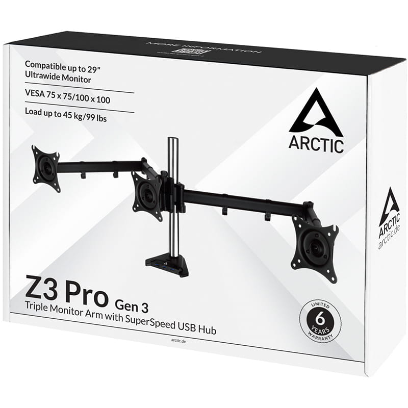 Настольное крепление Arctic Z3 Pro Gen 3 Black (AEMNT00051A)