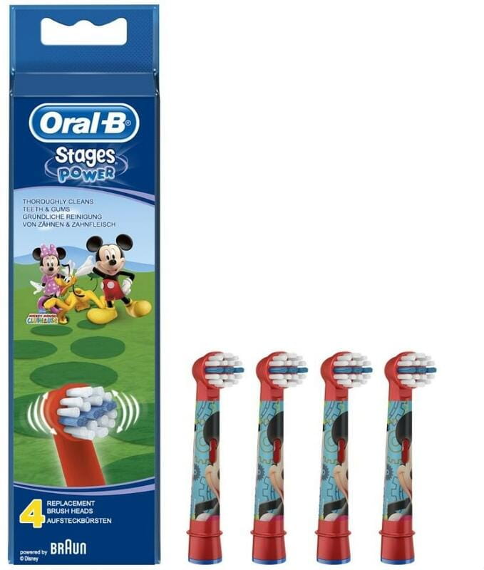 Набір насадок для зубної електрощітки Braun Oral-B Kids Mickey Mouse EB 10 (4 шт.)