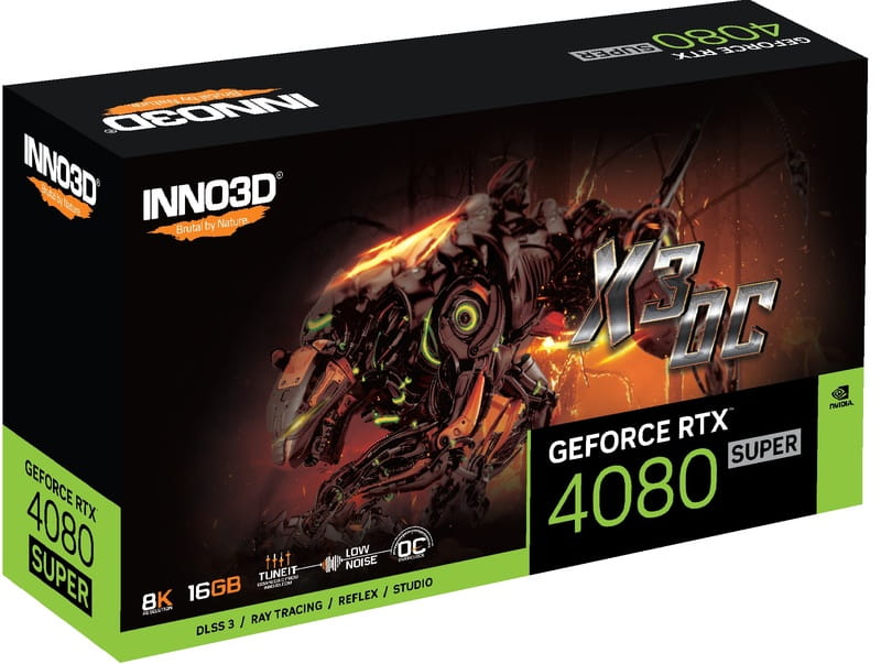 Видеокарта GF RTX 4080 Super 16GB GDDR6X X3 OC Inno3D (N408S3-166XX-187049N)