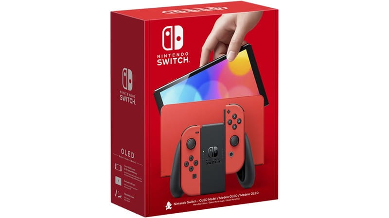 Игровая консоль Nintendo Switch OLED Red Mario Special Edition (45496453633)