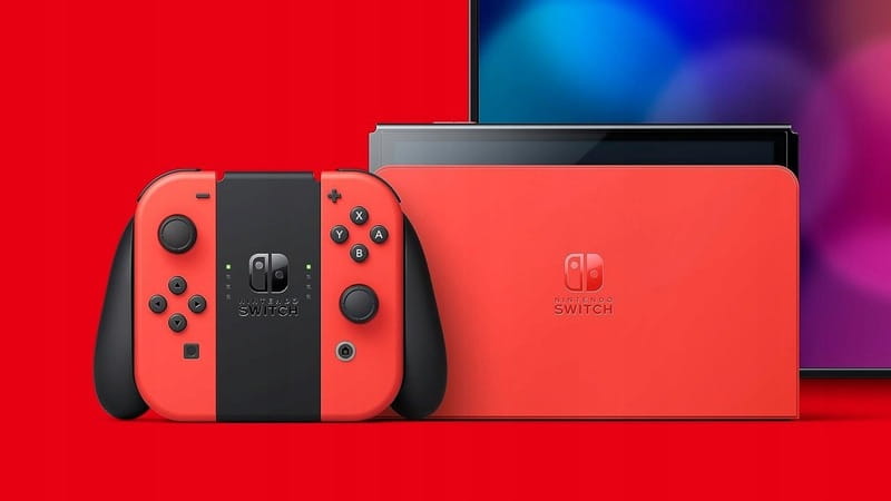 Игровая консоль Nintendo Switch OLED Red Mario Special Edition (45496453633)