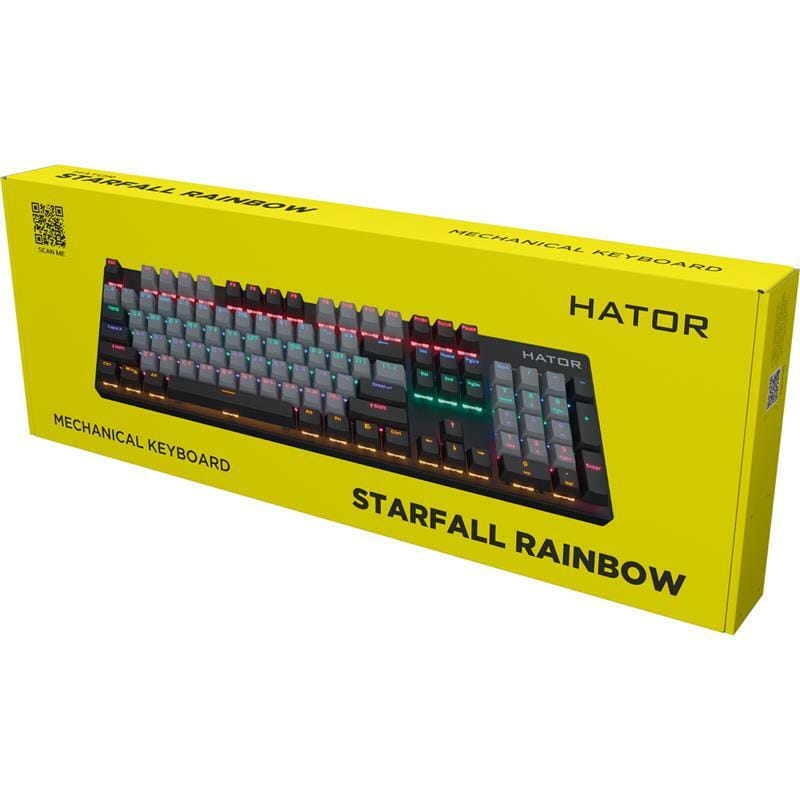 Клавиатура Hator Starfall Rainbow Origin Red (HTK-608-BGB)