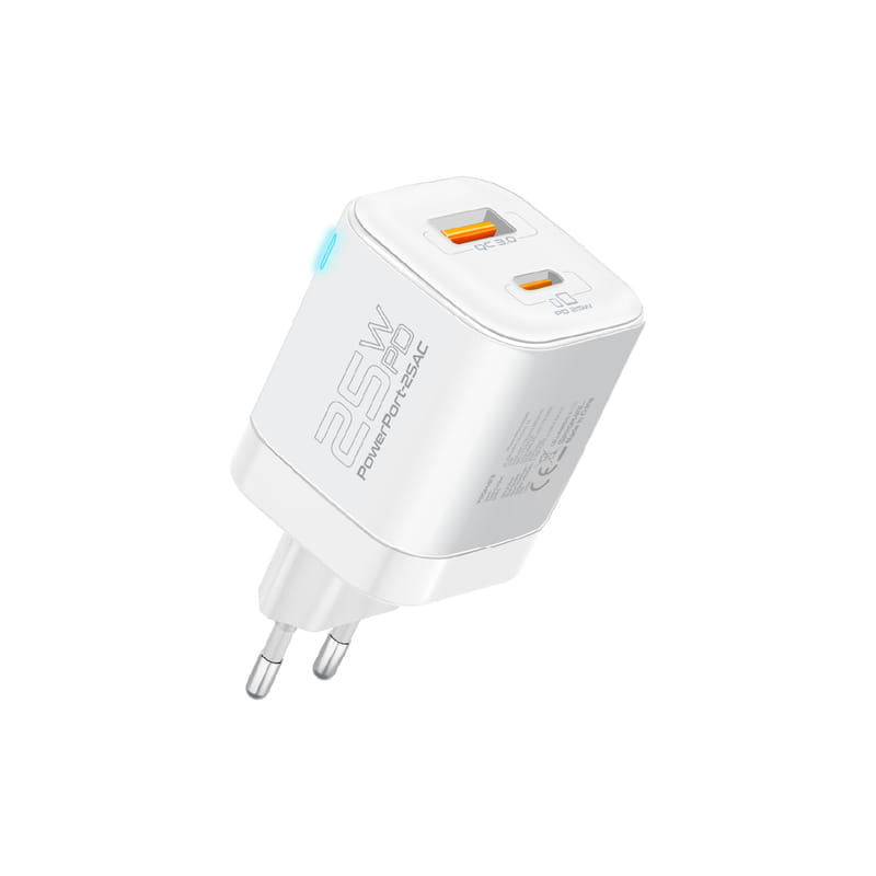 Зарядное устройство Promate PowerPort-25AC White