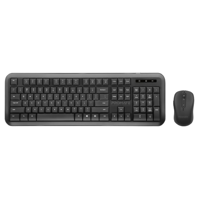 Комплект (клавіатура, мишка) бездротовий Promate ProCombo-6  Black