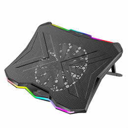 Охлаждающая подставка для ноутбука Promate Vertux Glare Black