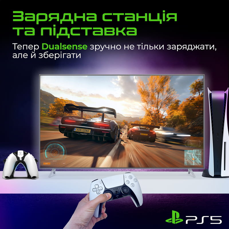 Зарядное устройство Promate DualDock-PS5