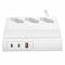 Фото - Сетевой фильтр Usams US-CC160 (CC160TC01) 3 розетки, 1 USB, 2 USB Type-C 65W, 2 м, White | click.ua