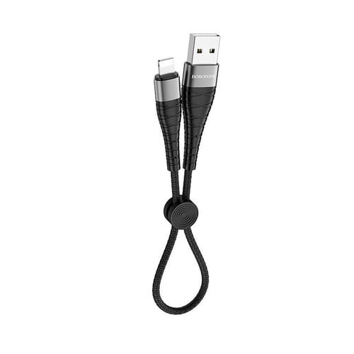 Фото - Кабель Borofone   BX32 USB - Lightning, 0.25м, Black  BX32LB0.25 (BX32LB0.25)