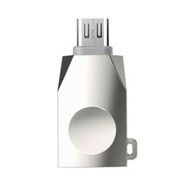 Адаптер Hoco UA10 USB V 3.0 - micro USB (F/M), Silver (UA10S)