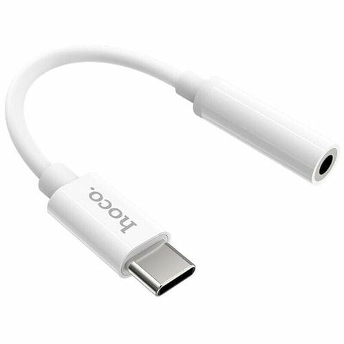 Photos - Cable (video, audio, USB) Hoco Адаптер  LS30 3.5 мм - USB Type-C (F/M), White  LS30W (LS30W)