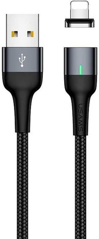 Кабель Usams US-SJ326 USB - Lightning (M/M), магнитный, 1 м, Tarnish (SJ326USB01)