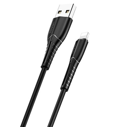 Photos - Cable (video, audio, USB) USAMS Кабель  US-SJ364 USB - Lightning, 1 м, Black  SJ364USB01 (SJ364USB01)