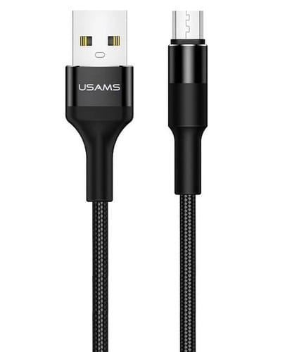 Photos - Cable (video, audio, USB) USAMS Кабель  US-SJ224 USB - micro USB, 1.2 м, Black  SJ224USB0 (SJ224USB01)
