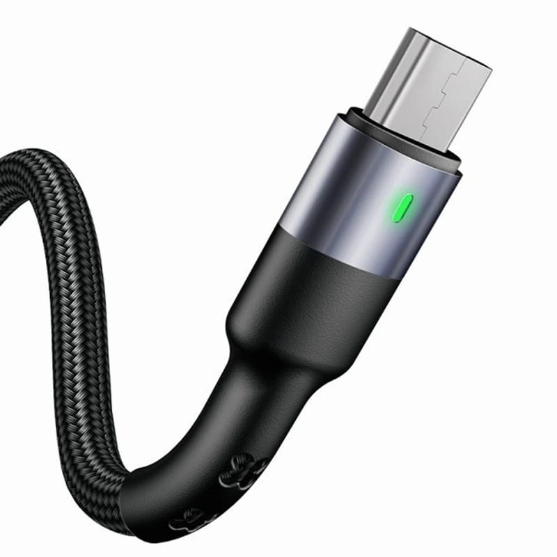 Кабель Usams US-SJ312 USB - Micro USB, 1 м, Black (SJ312MC01)