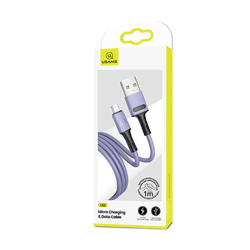 Кабель Usams US-SJ435 USB - Micro USB, 1 м, Purple (SJ435USB04)