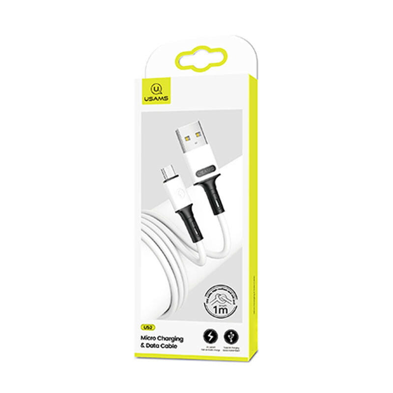 Кабель Usams US-SJ435 USB - Micro USB, 1 м, White (SJ435USB01)