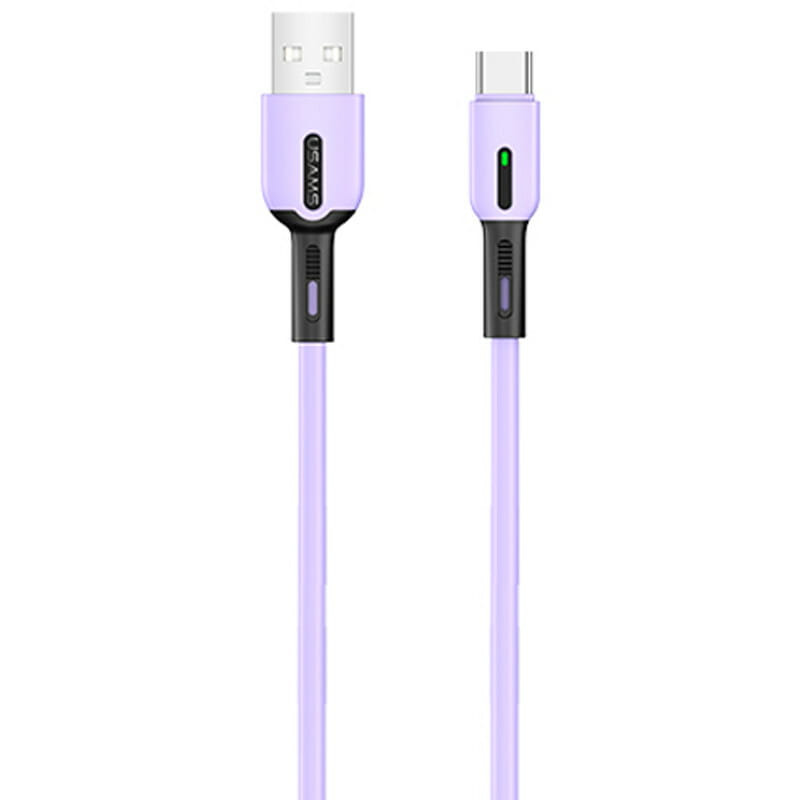 Кабель Usams US-SJ433 USB - USB Type-C (M/M), 1 м, Purple (SJ433USB04)