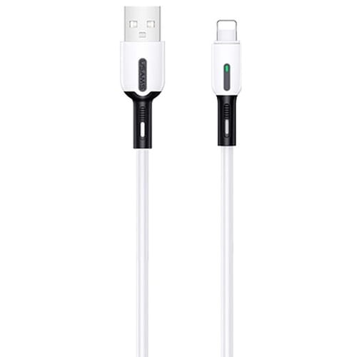Photos - Cable (video, audio, USB) USAMS Кабель  US-SJ456 USB - Lightning, 2 м, White  SJ456USB01 (SJ456USB01)