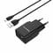 Фото - Зарядное устройство Borofone BA19A Nimble (1USB, 1А) Black (BA19AMB) + кабель MicroUSB | click.ua