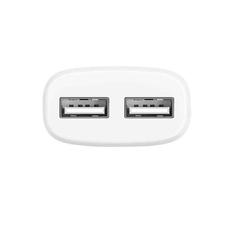 Сетевое зарядное устройство Hoco C12 (2USB, 2.4А) White (C12MW) + кабель MicroUSB