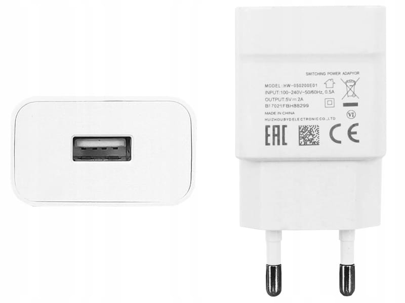 Сетевое зарядное устройство Huawei T31 (1USB, 2А) White (HW-050200E01)