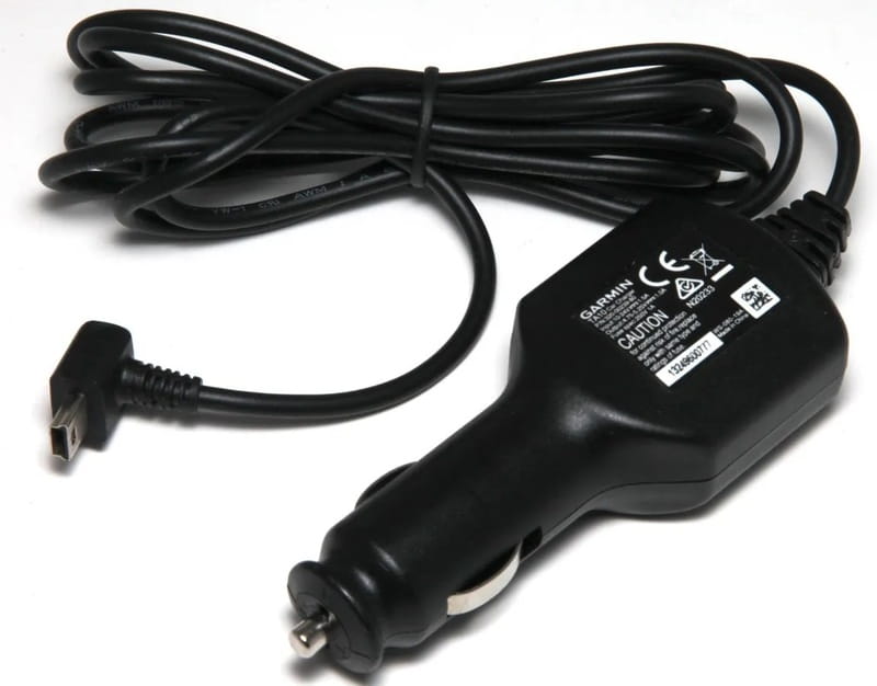 Автомобильное зарядное устройство для Garmin TA10 GPS Car Charger (1A) Black (320-00239-80) + кабель miniUSB