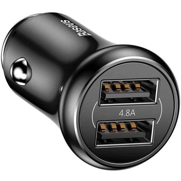 Автомобильное зарядное устройство Baseus Gentleman (2USB, 4.8А) Black (CCALL-GB01)