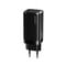 Фото - Мережевий зарядний пристрій Usams US-CC110 (1USB, 2USB Type-C) 65W PD + QC3.0 Black (MTXLOGTL01) + кабель USB-C - Lightning | click.ua