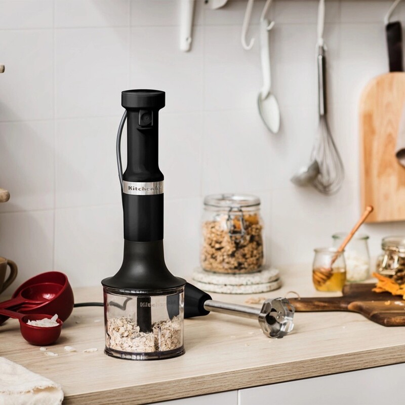 Блендер погружной KitchenAid 5KHBV83EBM Matte Black