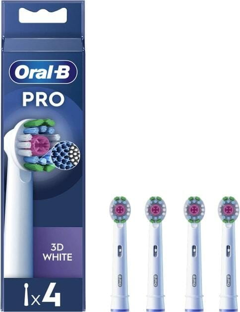 Насадка для зубної електрощітки Braun Oral-B Pro 3D White EB18RX (4 шт.)