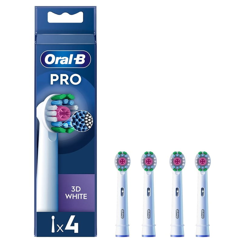 Насадка для зубної електрощітки Braun Oral-B Pro 3D White EB18RX (4 шт.)